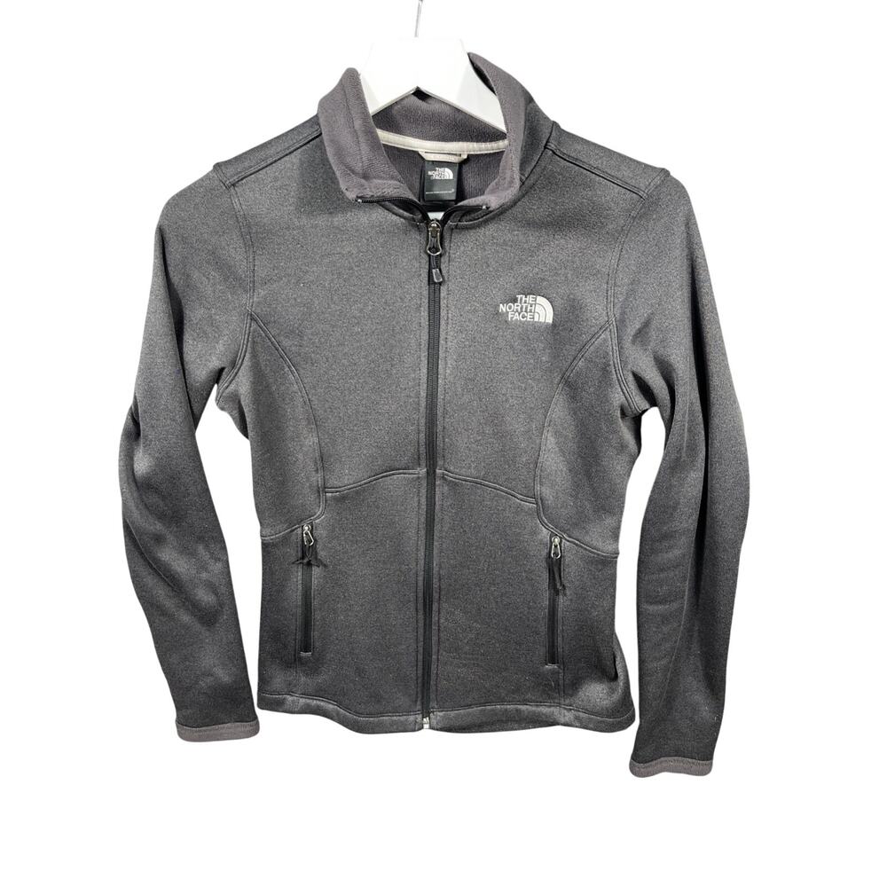 The North Face Agave‎ Jacket Womens SM Gray Full Zip Fleece DWR Outdoor